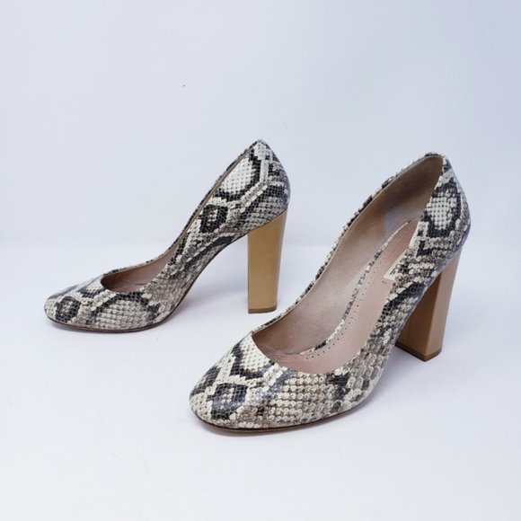 massimo dutti snakeskin shoes